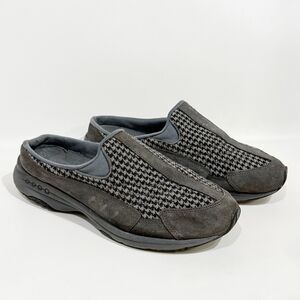Easy Spirit Travel Time Mules Slip On Shoes Dark Gray Women's Size 8.5 Wide